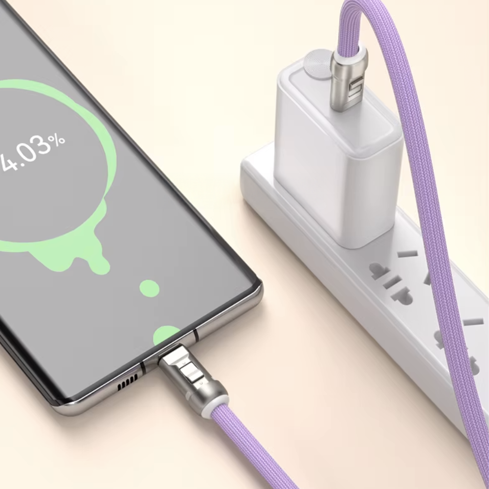 2-in-1 USB-C Lanyard Cable | 240W Fast Charging | 120cm Anti-Loss Strap