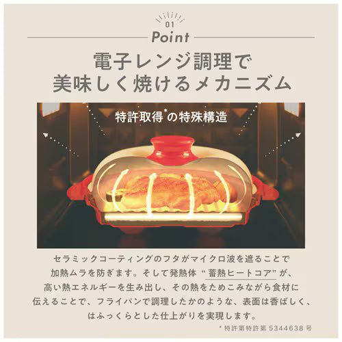 [Direct Air Freight from Japan] BRUNO RANGEMATE PRO SQUARE Microwave Grill & Cooker MCB102A-W/B