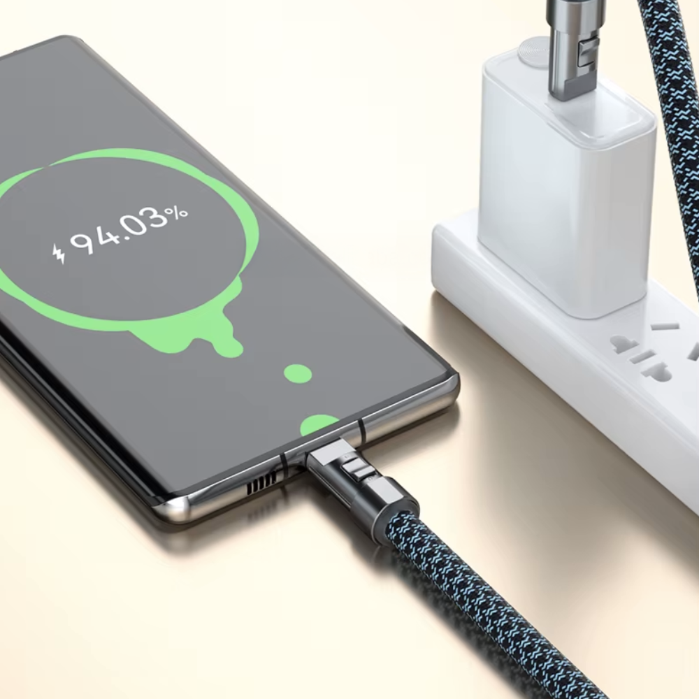2-in-1 USB-C Lanyard Cable | 240W Fast Charging | Phone Strap Style C | 120cm