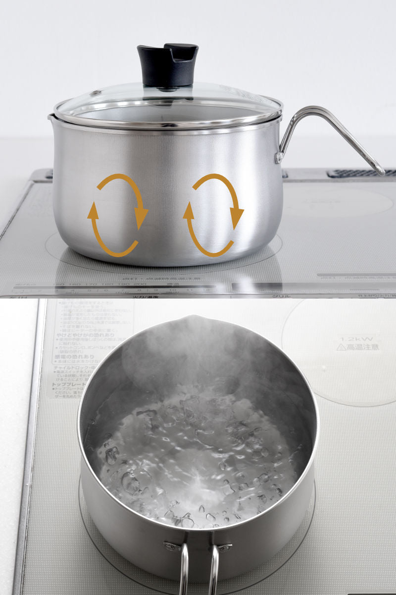 [Tsubame-Sanjo Craftsmanship] Ippin Monosou 18cm Stainless Steel 9-in-1 Multi-Pot Set | With Strainer & Glass Lid (IH & Gas Safe)