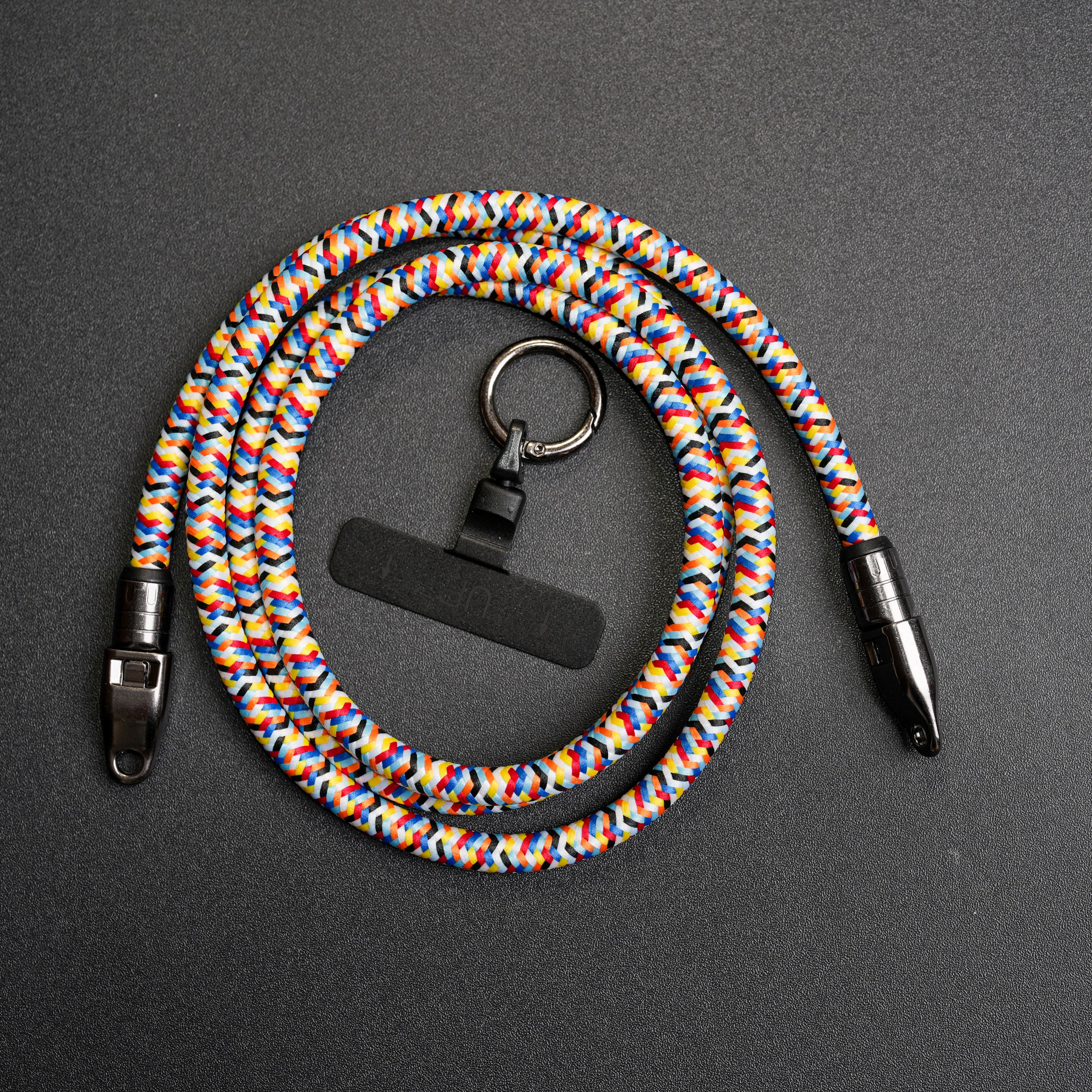 2-in-1 USB-C Lanyard Cable | 240W Fast Charging & Anti-Loss Phone Strap | 120cm