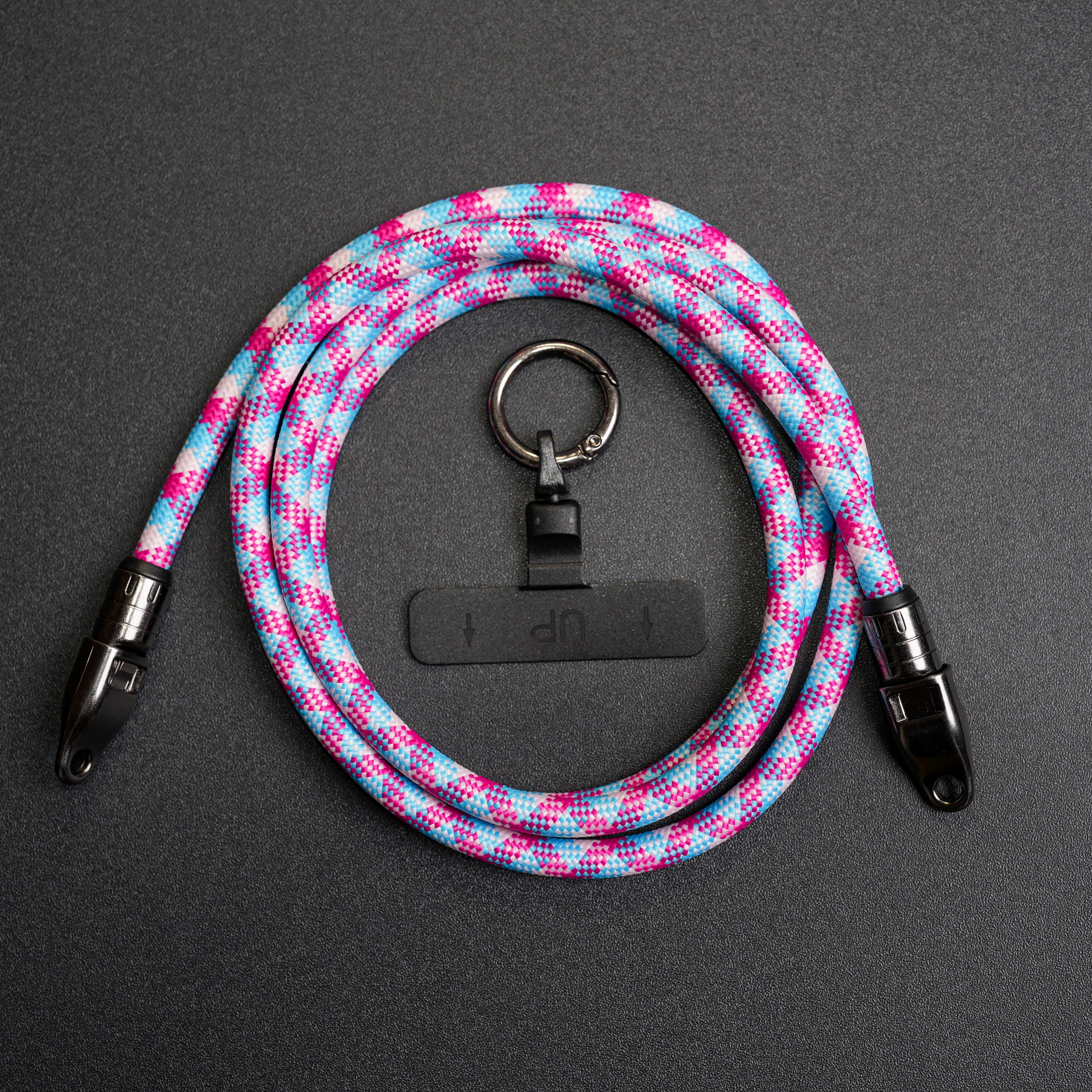 2-in-1 USB-C Lanyard Cable | 240W Fast Charging & Anti-Loss Phone Strap | 120cm