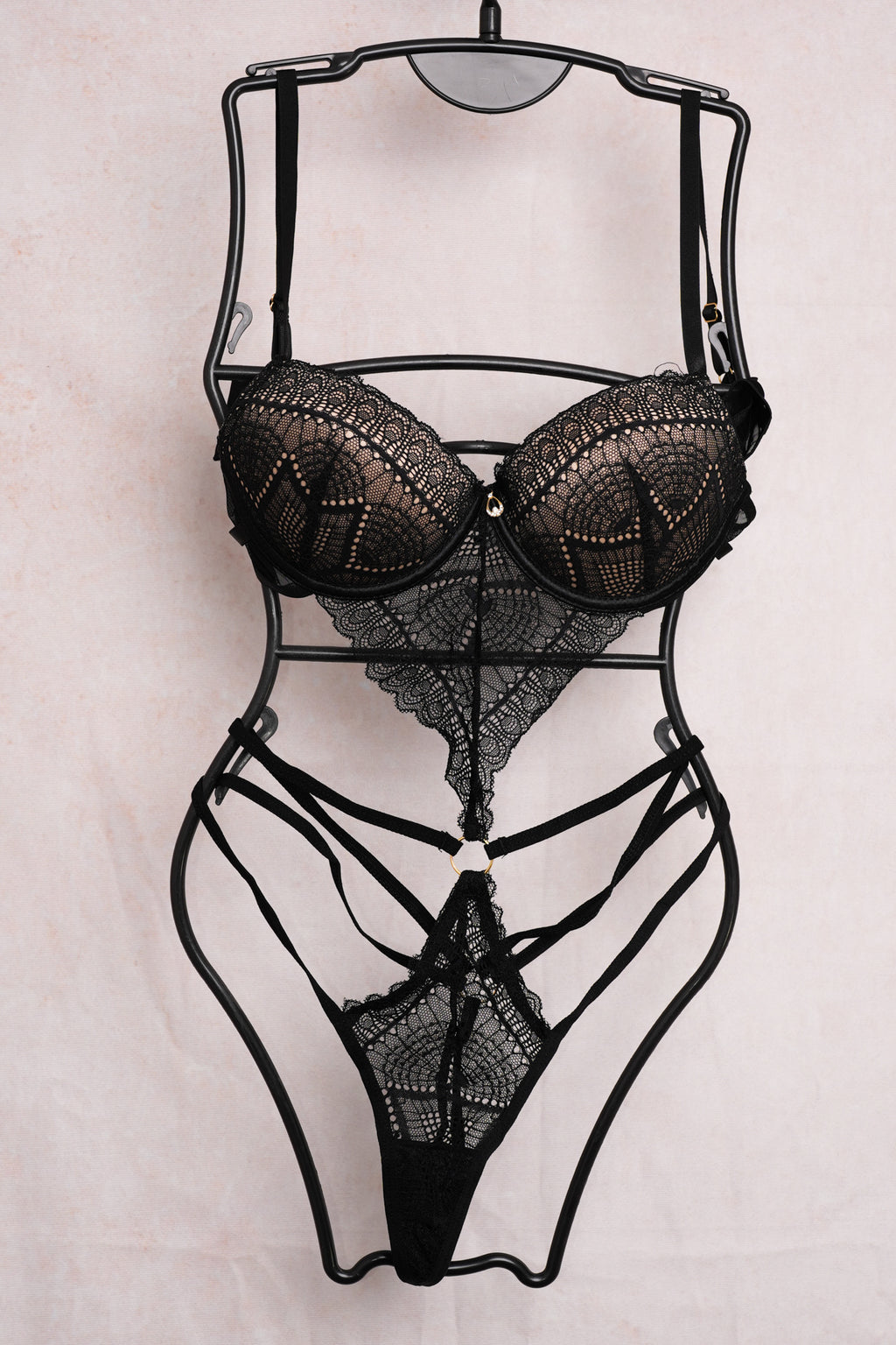 Women's Sexy Black Lace Bra – 34/75 B/C Cup