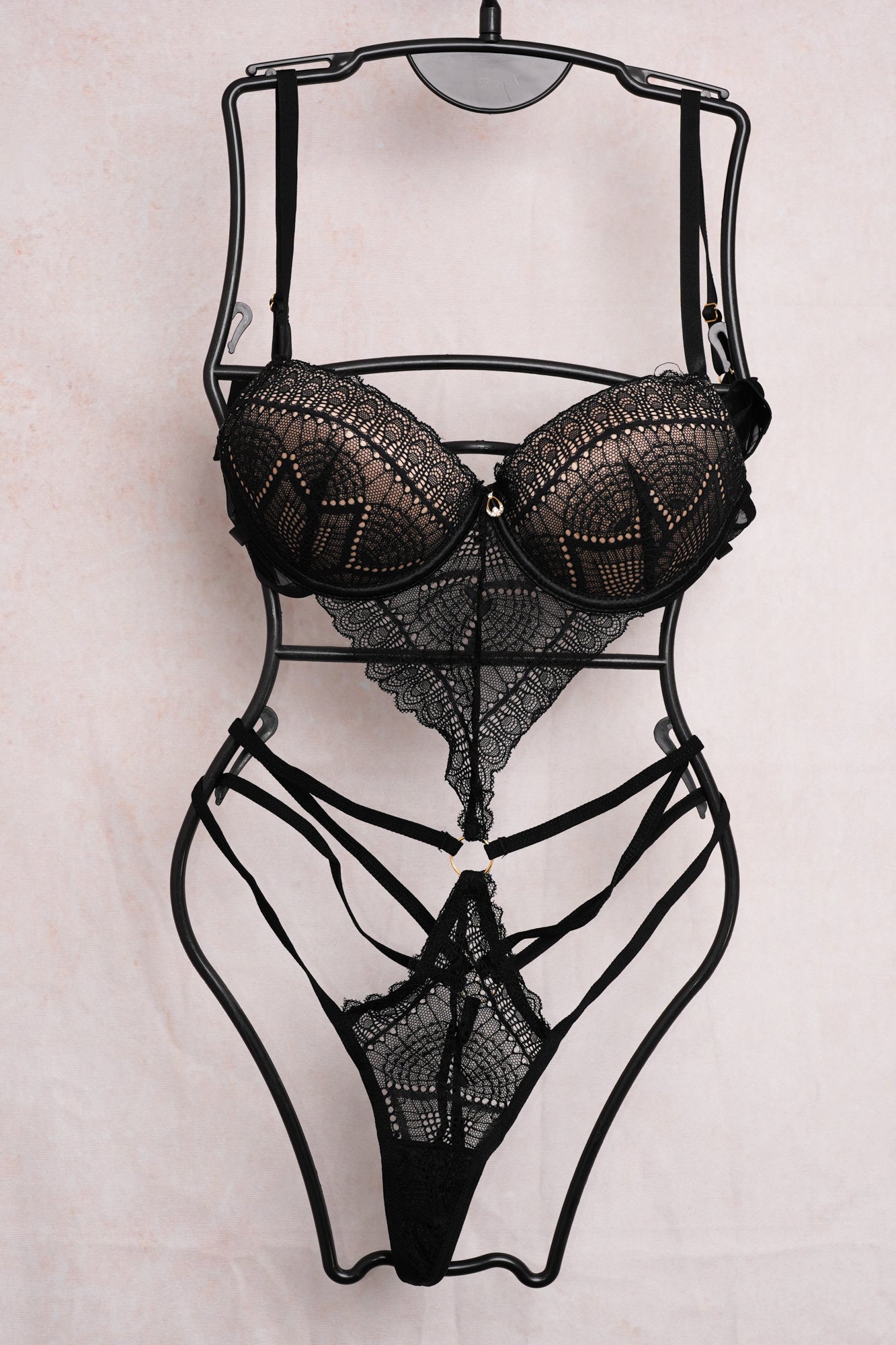 Women's Sexy Black Lace Bra – 34/75 B/C Cup