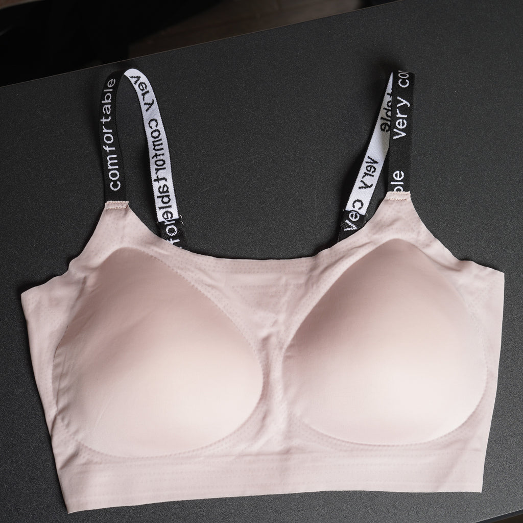 [Second-Skin Comfort] Seamless Invisible Wireless Bra & Panty Set | Elastic Jelly Strip Lift Support, Plus Size Friendly Bralette