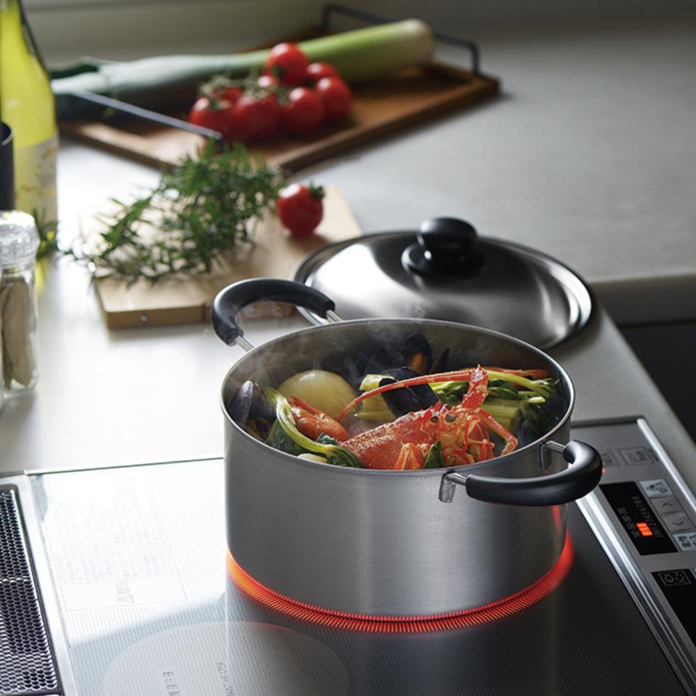 [Artisanal Heritage] Tsubame-Sanjo Stainless Steel Stockpot & Saucepan with Lid | Premium Japanese Cookware (IH & Gas Safe)