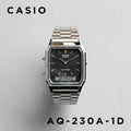 [Retro Revamped] CASIO AQ-230A Vintage Analog-Digital Metal Watch | Unisex Square Dress Watch