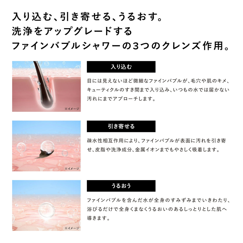[Salon-Grade Skincare] ReFa FINE BUBBLE U / U+ Micro-Nano Bubble Shower Head | Deep Pore Cleansing, Skin Hydration Shield & Luxurious Shower Experience